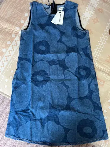 marimekko 데님 슬리브리스 원피스 우니코 패턴 34