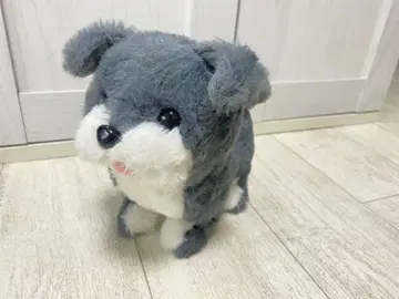 [ 움직이는 봉제 인형 개 슈나우저 ]