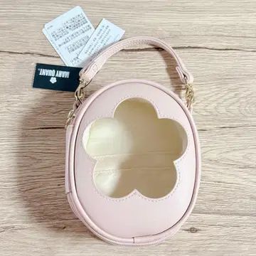 새상품 MARY QUANT 데이지 클리어 프레임 페이보릿 파우치 핑크