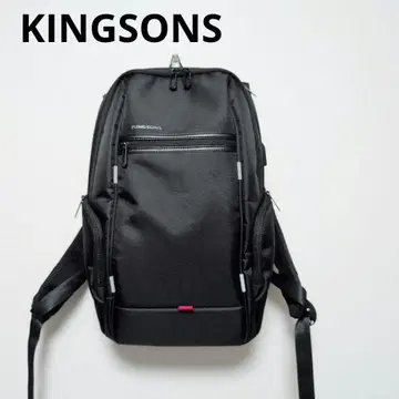 KINGSONS 비즈니스용 백팩 USB 코드 홀 포함 PC 백팩