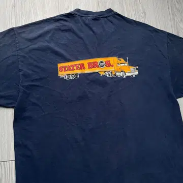 90s Hanes 기업 로고 T셔츠 스타터 브로스 트랙 페이드