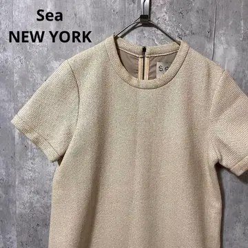 Sea NEW YORK 무릎 기장 원피스 도킹 펀칭 디자인