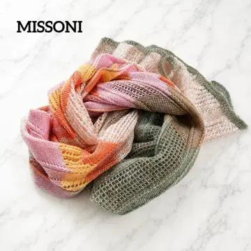 MISSONI 미쏘니 이탈리아제 모헤어 혼방 멀티 컬러 니트 스톨