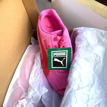 [ 새상품 레어 ] PUMA 스피도캣 ( 핑크 x 레드 라인 ) 박스형