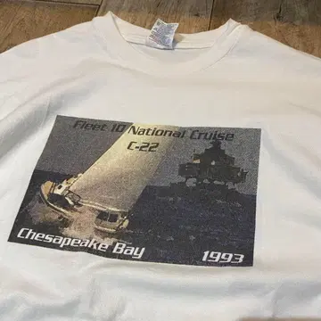 90s 싱글 스티치 cruise tee 보트 USA제