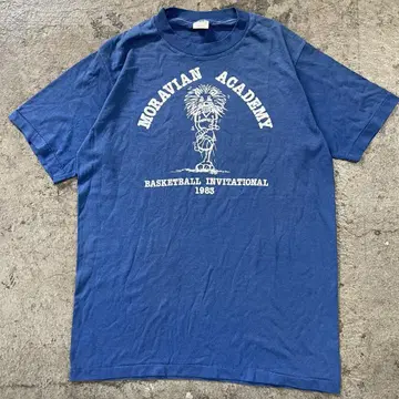 70s USA MORAVIAN ACADEMY T셔츠 M 빈티지