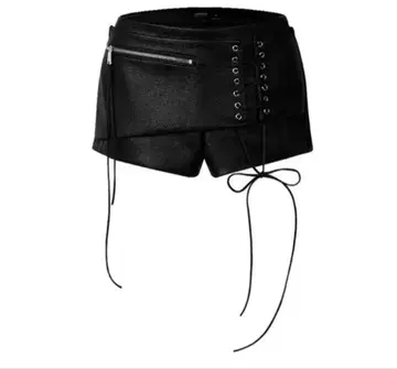 ODOR Parel leather shorts