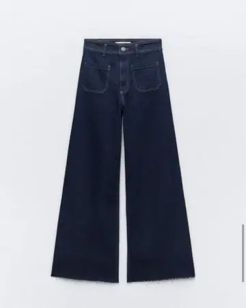 ZARA 하이라이즈 플레어 데님 팬츠 컷오프