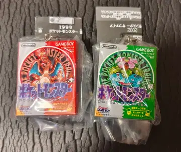 포켓몬 패키지 & 카트리지 키링 레드 그린 세트