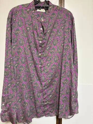 ETRO 페이즐리 무늬 긴팔 셔츠