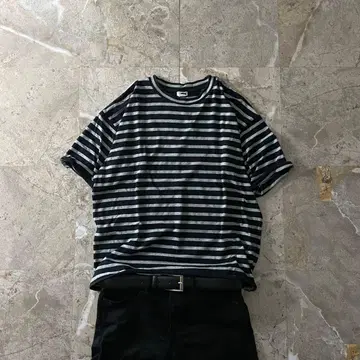 archive striped s/s T grunge Y2K street