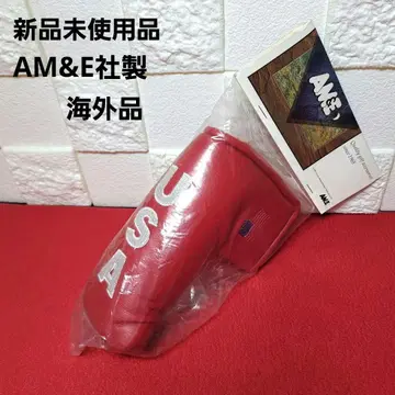 AM & E사제 USA 골프 퍼터 커버 핑형 레드 컬러 국기