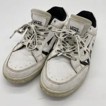[ VANS ] 반스 스니커즈 화이트 블랙 로고 레이스업