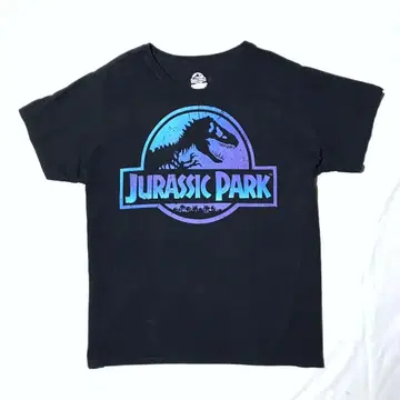 JURASSIC PARK 블루 로고 T셔츠 XXL 쥬라기 공원