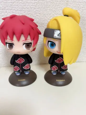 NARUTO 흔들흔들 헤드 사소리 데이다라 피규어 2개 세트