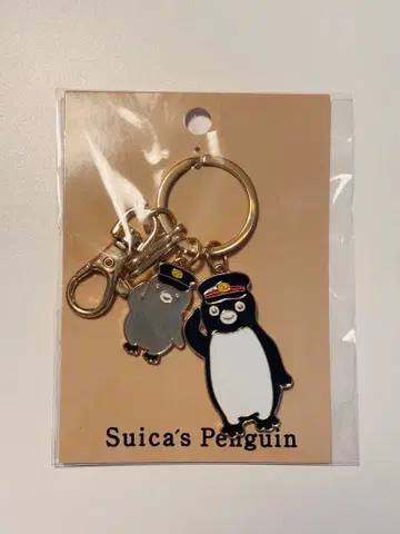 [새상품] Suica 펭귄 합금 참 펜스타 키링 경례 역무원 역장