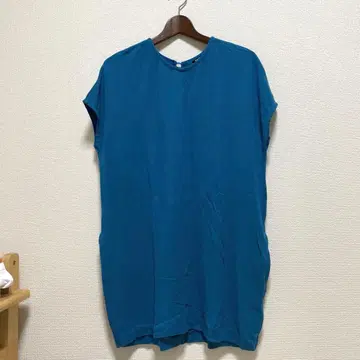 marimekko 블루 반팔 원피스 S