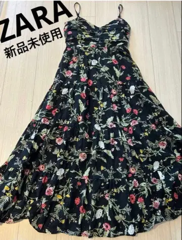 ZARA 컷워크 자수 프린트 패턴 원피스