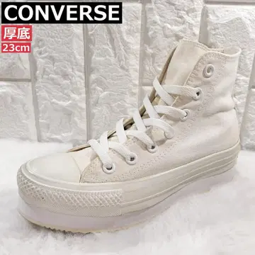 CONVERSE 통굽 하이컷 스니커즈 23cm 화이트