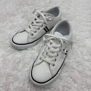 미사용급 CONVERSE CV V-C SL # OX 화이트 23.5cm