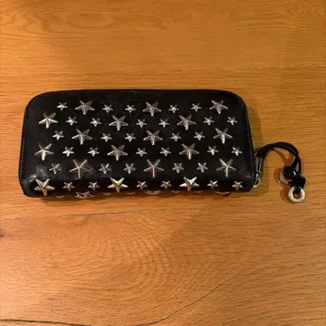 JIMMY CHOO 장지갑 스타 스터드 블랙 지미추