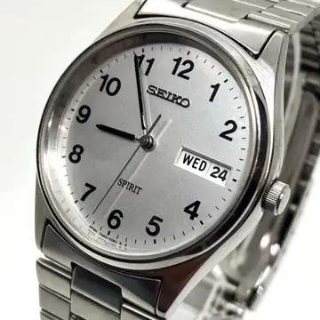 [ 작동품 ] SEIKO SPIRIT 쿼츠 남성용 새 배터리 교환 완료