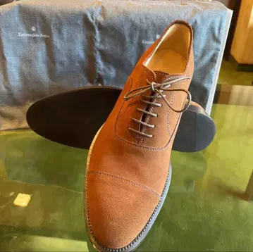 Ermenegildo Zegna 스웨이드 스트레이트 팁