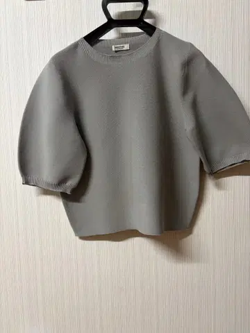 MACPHEE 반팔 니트 그레이 S 사이즈