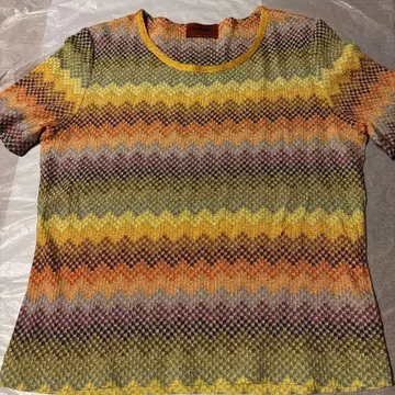 MISSONI 반팔 니트 멀티 컬러