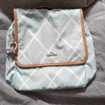 Kipling 럭색 민트 체크 무늬 한정 컬러