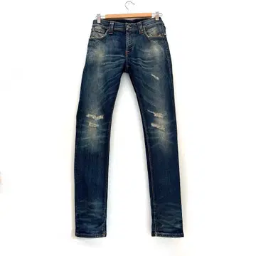 Nudie Jeans 스키니 데님 데미지 가공 28