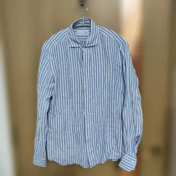 Maker's Shirt Kamakura 린넨 스트라이프 셔츠 39