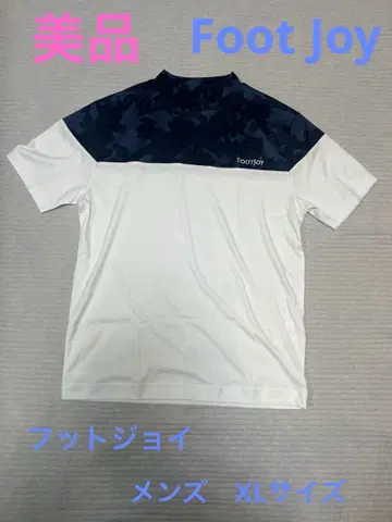 [ 새상품급 ] FOOTJOY 모크넥 셔츠 네이비 화이트 XL