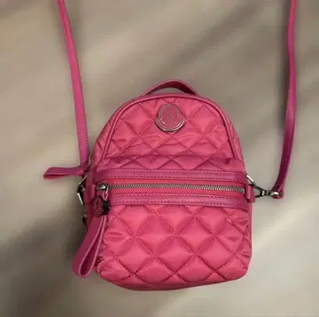 [ 재가격 인하 ] MONCLER 퀼팅 미니 숄더백 핑크