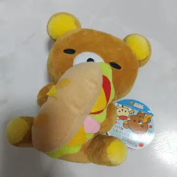 새상품 리락쿠마 오키라쿠 트래블 봉제 인형 샌드위치