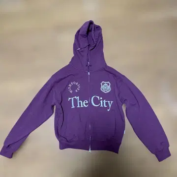 WISH FOREVER The City 집업 후드티 퍼플