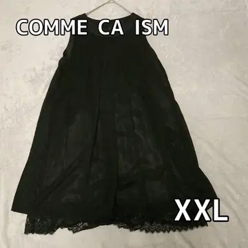 컴시즘 XXL 슬리브리스 원피스 블랙 레이스 졸업식 입학식