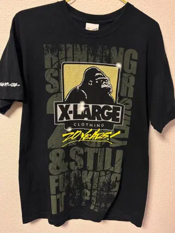 X-LARGE 티셔츠 블랙 L 사이즈