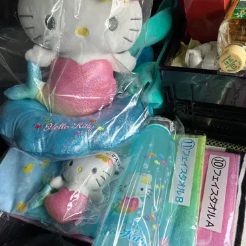 Hello Kitty 인어 봉제 인형 타월 세트 5점