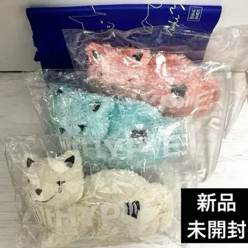 요네즈켄시 리이슈 고양이 WHITE MINT PINK 쇼핑백 HYPE
