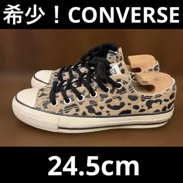 레어! CONVERSE ALL STAR 레오파드 무늬 로우컷 스니커즈