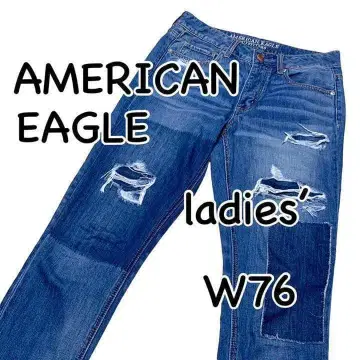 아메리칸 이글 TOMGIRL 데미지 가공 리페어 가공 US2 SHORT