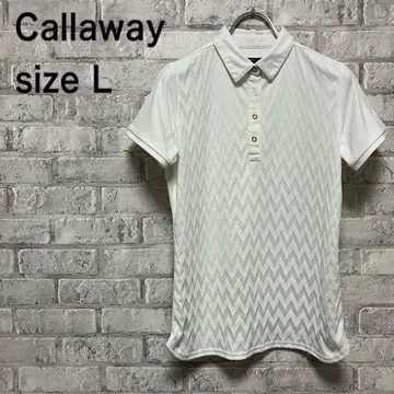 [Callaway] 캘러웨이 반팔 피케 셔츠 L 사이즈 화이트 멋짐