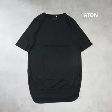 ATON / 수피마 코튼 하프 슬리브 티셔츠 튜닉