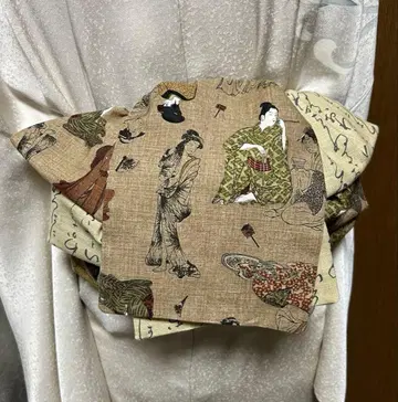 어른용 병코대, 우키요에 패턴 리버서블 긴 기장