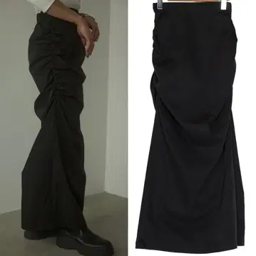 black by moussy 사이드 슬릿 스커트 블랙 검정 사이즈 1