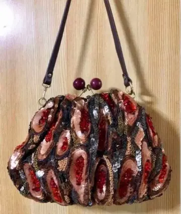 자망 퓌에슈 가마구치 비즈 백 미사용 새상품