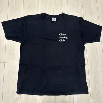 Chaos Fishin Club 블랙 T셔츠 XL 백 프린트