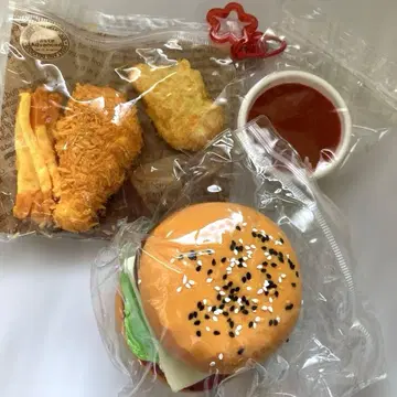 해외 스퀴즈 수감 햄버거 바삭바삭 치킨 감자 너겟 세트