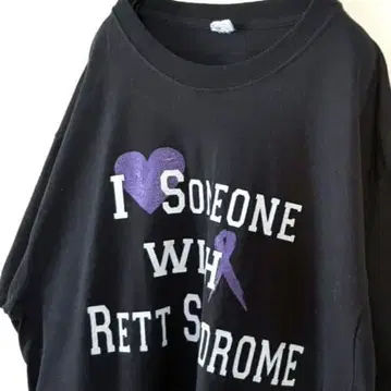 I SOMEONE WITH RETT 증후군 티셔츠 티셔츠 블랙 구제 의류